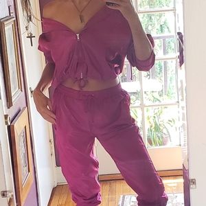 Pink jogger set Fashion Nova